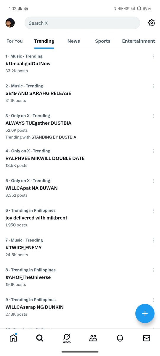 MCHLDSJDML's tweet image. Trending at no.1 and 2 
#SarahGeronimo #SB19 #Umaaligid #UmaaligidMusicFilm #SarahGxSB19