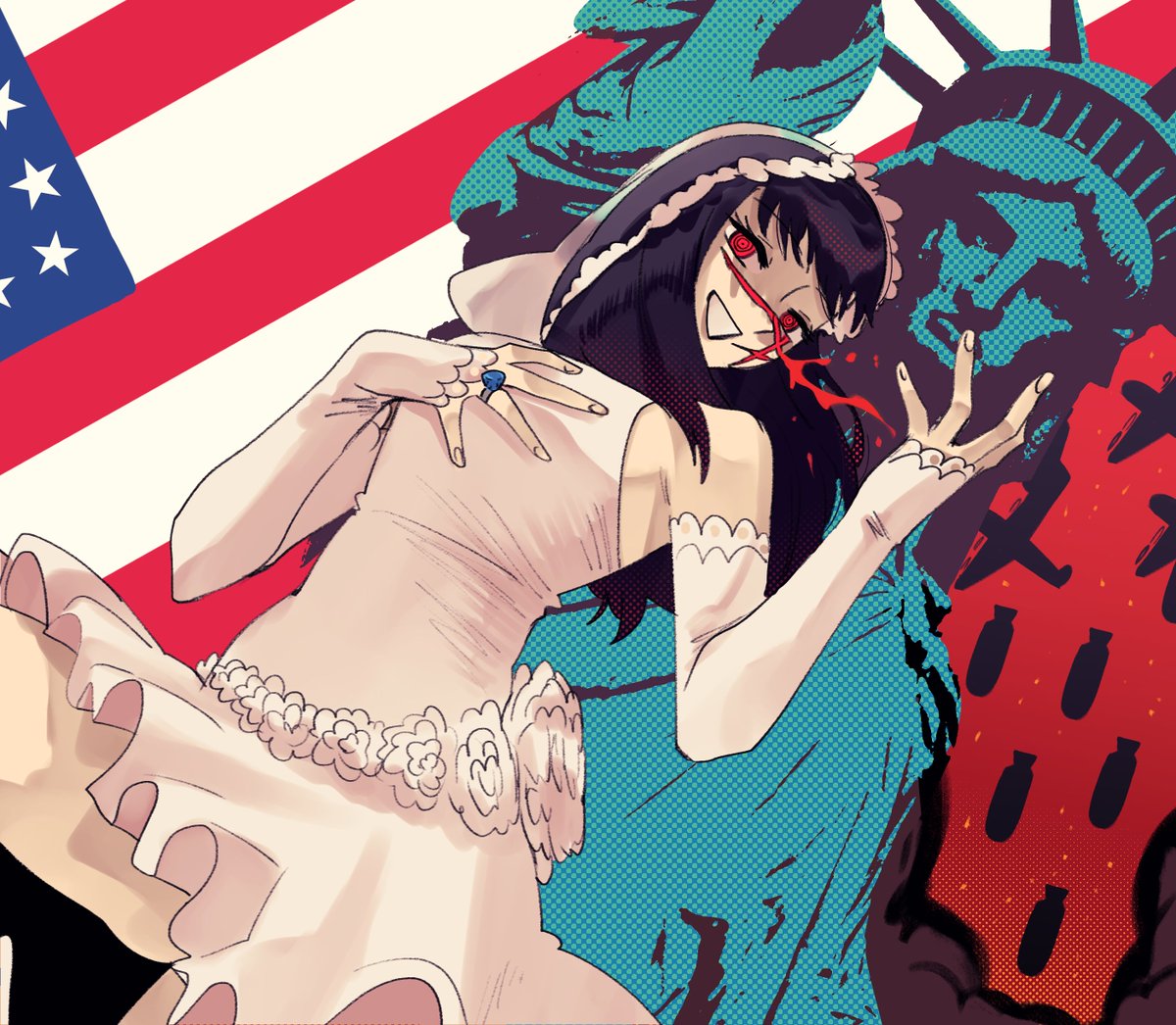 Really quick sketch of Yoru from Chainsaw Man
Happily married to freedom❤️💙🤍