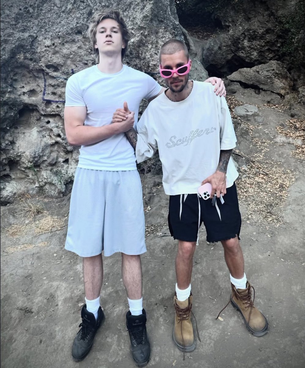 Kurrco's tweet image. Justin Bieber links up with Brennan Jones