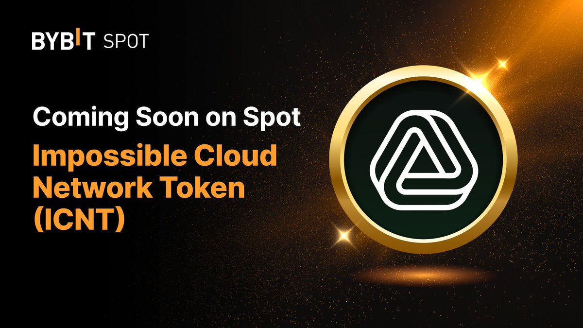 Bybit EU (@bybiteu) on Twitter photo 📣 $ICNT is coming soon to the #BybitEU Spot trading platform with <a href="/ICN_Protocol/">Impossible Cloud Network</a>!
Stay tuned for more!
#BybitEUListing #TheCryptoHub 📣 $ICNT is coming soon to the #BybitEU Spot trading platform with <a href="/ICN_Protocol/">Impossible Cloud Network</a>!
Stay tuned for more!
#BybitEUListing #TheCryptoHub