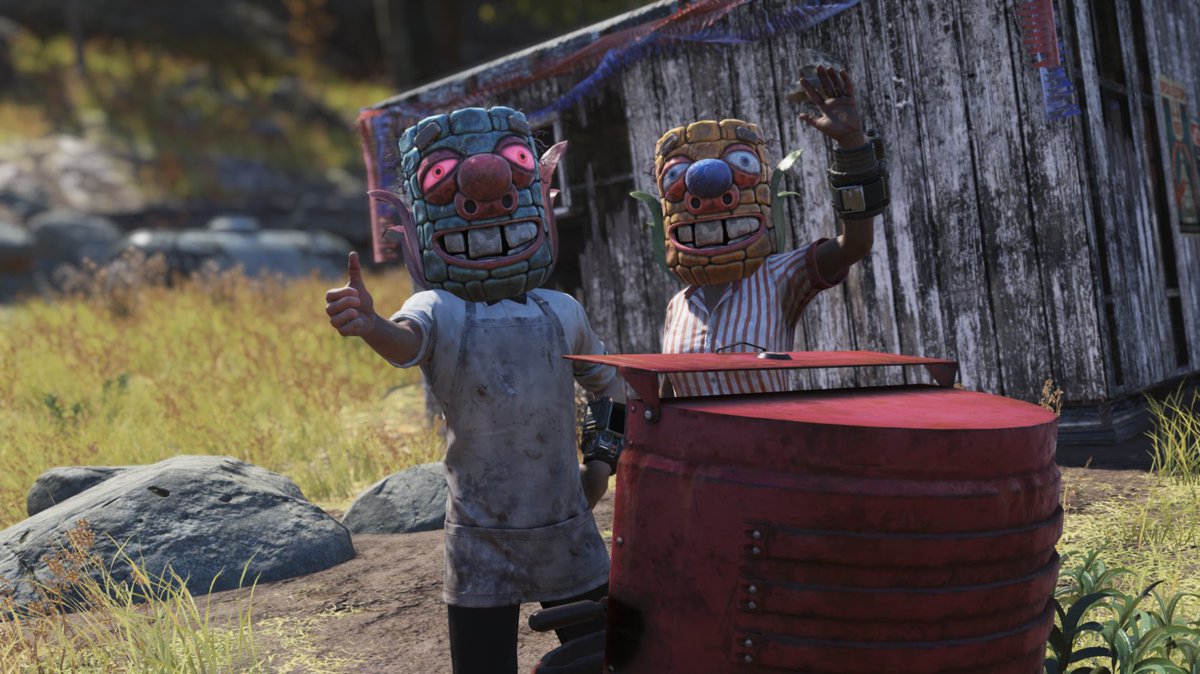Fasnacht is back in #Fallout76! 

Join the event at the top of the hour and help the parade go off without a hitch. Earn new rewards, too!