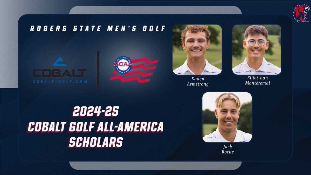 ⛳️ NEWS: <a href="/rsugolf/">RSU Golf</a>'s Armstrong, Monteremal and Roche Named Cobalt Golf All-America Scholars

📰- tinyurl.com/mrywx2pt

#BacktotheHill