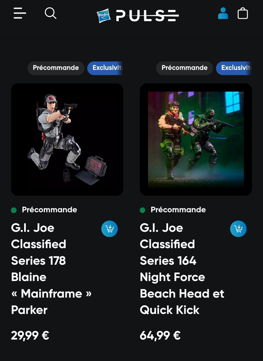 FulguroPop's tweet photo. Ouverture des #preco pour les nouveautés #gijoe https://t.co/6uKOW33EOa