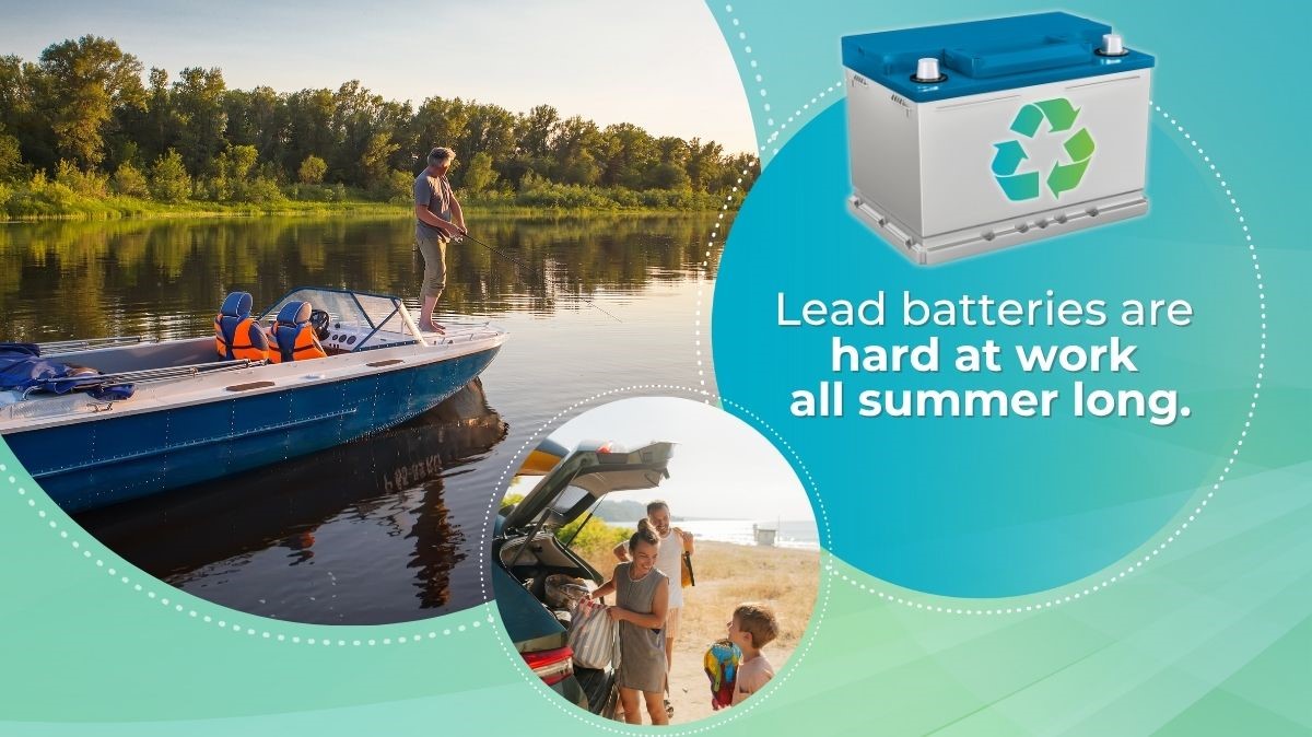 From power outages to road trips, #LeadBatteries are hard at work all summer long—and thanks to a 99% recycling rate, they’ll be ready for the next season too.
