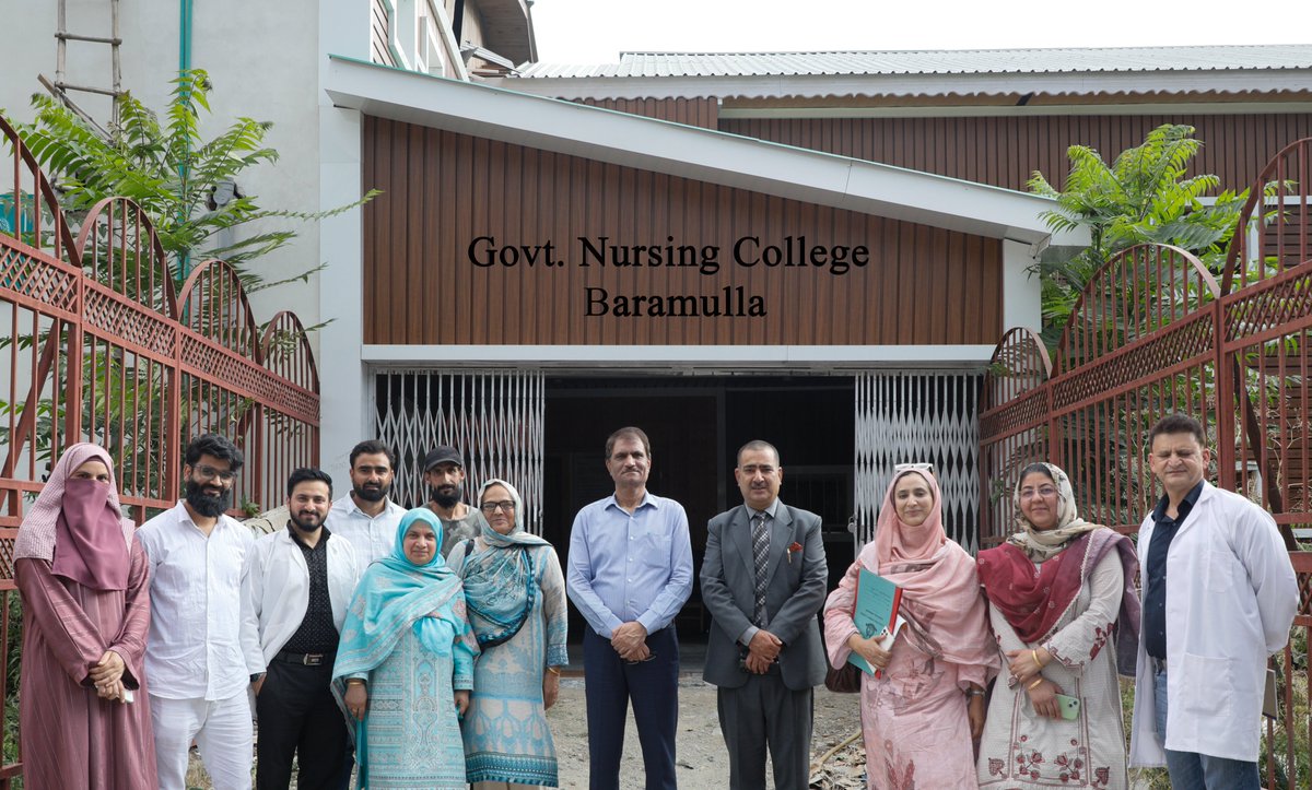 Today, Prof. (Dr.) Khursheed Ahmad Bhatt, Hon’ble Dean DCDC, University of Kashmir, led an inspection visit to Govt Nursing College Baramulla, reviewing academic, infrastructural, and developmental progress. A vital step towards institutional excellence in North Kashmir.