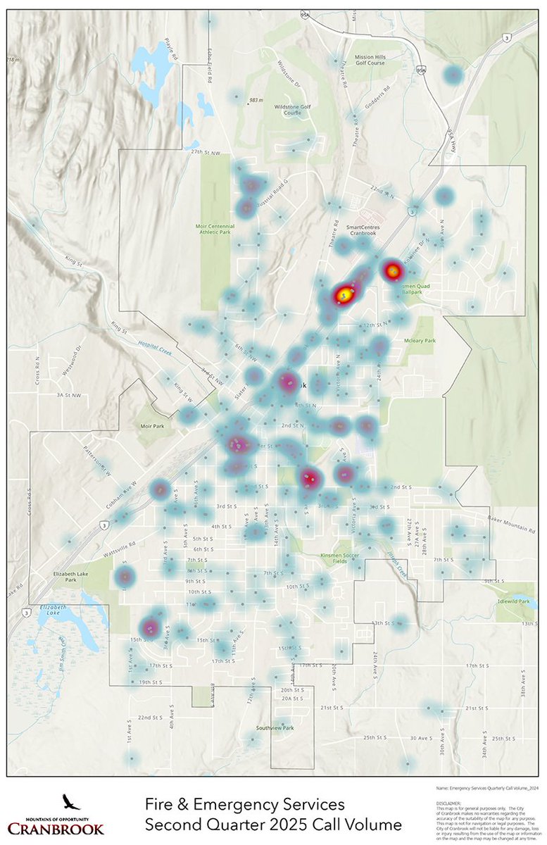 Stability continues in the volume of calls handled by CFES as department reports managing 568 calls for service in Q2 of 2025. That's compared to 525 calls for service responded to in the first quarter of the year. Learn more – cranbrook.ca/news/call-volu… #Cranbrook <a href="/cityofcranbrook/">City of Cranbrook</a>