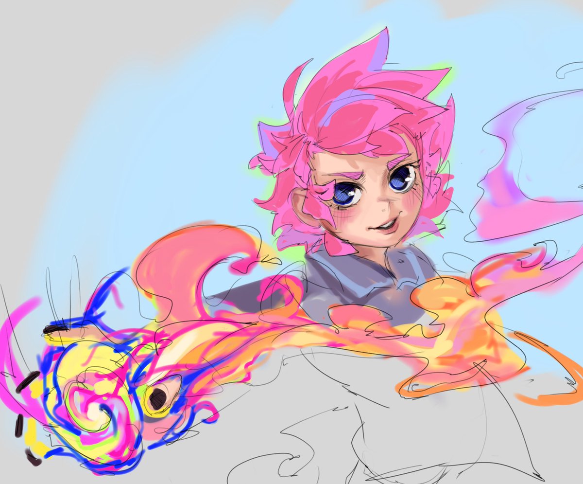 I've been programming a lot

Kumatora doodle from Mother 3