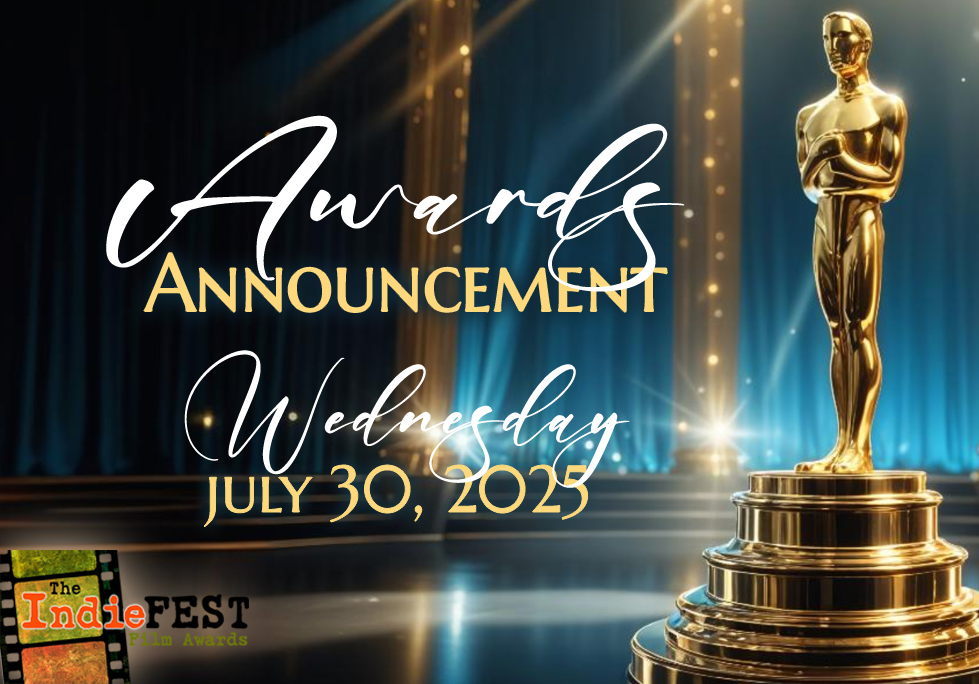 This season's IndieFEST Award Announcements will be tomorrow, Wednesday July 10 by close of business!  Wishing much luck and success to all of our talented Indie Filmmakers!
