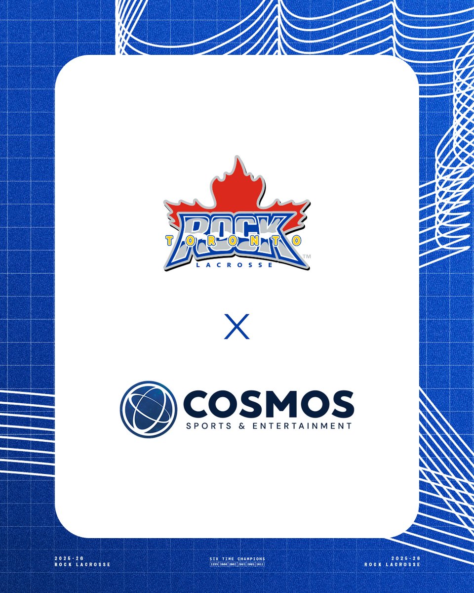 Toronto Rock and <a href="/cosmossports/">Cosmos Sports & Entertainment</a> &amp; Entertainment Join Forces to Drive Ticket Sales and Enhance Fan Experience for 2025-26 Season.

Details: bit.ly/TorontoRockXCo…

#RockCity🎸