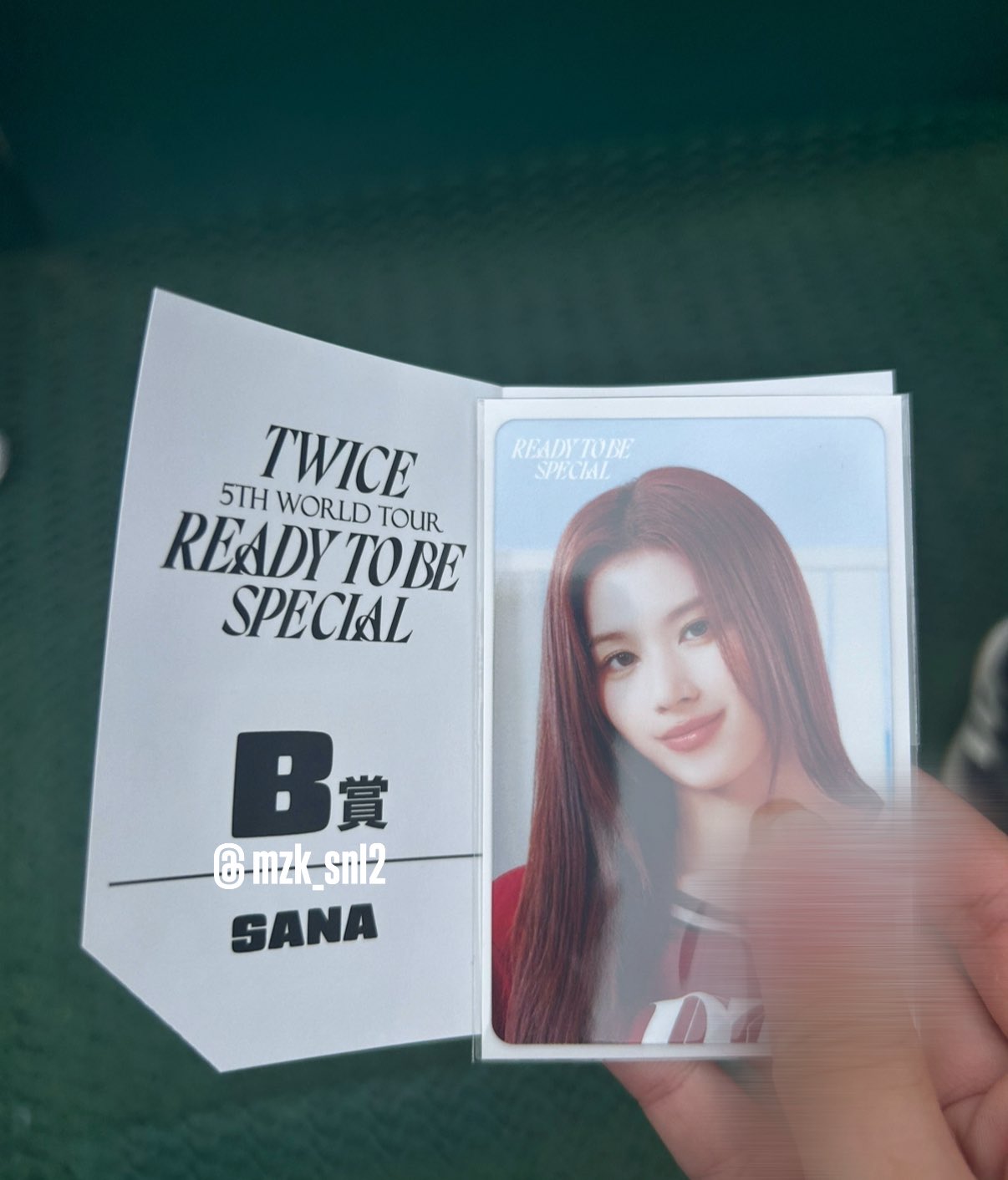 twice サナ　masterpiece オンラインくじ　Ｂ賞直筆サインソロポラ twice ミサモ サナ オンラインくじ B賞 直筆サイン ソロポラ