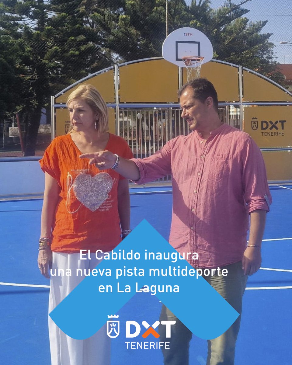 Deportes Tenerife (@dxtenerife) on Twitter photo 👥 La consejera delegada de Deportes del <a href="/CabildoTenerife/">Cabildo de Tenerife</a> Yolanda Moliné, y el concejal de <a href="/Deportes_LL/">Deportes La Laguna</a> Badel Albelo, han visitado hoy la nueva pista multideporte instalada en San Lázaro, en La Laguna
#ActivaTuVida #IslaActiva 👥 La consejera delegada de Deportes del <a href="/CabildoTenerife/">Cabildo de Tenerife</a> Yolanda Moliné, y el concejal de <a href="/Deportes_LL/">Deportes La Laguna</a> Badel Albelo, han visitado hoy la nueva pista multideporte instalada en San Lázaro, en La Laguna
#ActivaTuVida #IslaActiva