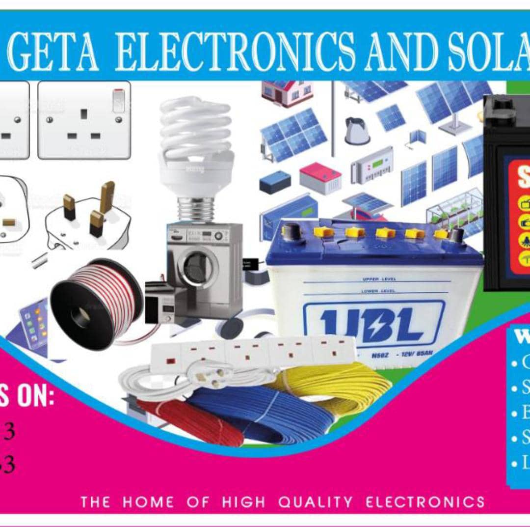 I sell Electronics and Solar systems e Mbarara awo ku Garage street opposite easy view complex before Taxi park. whole sale and retail jangu ongulekooo wabula,💡 (0704112357)