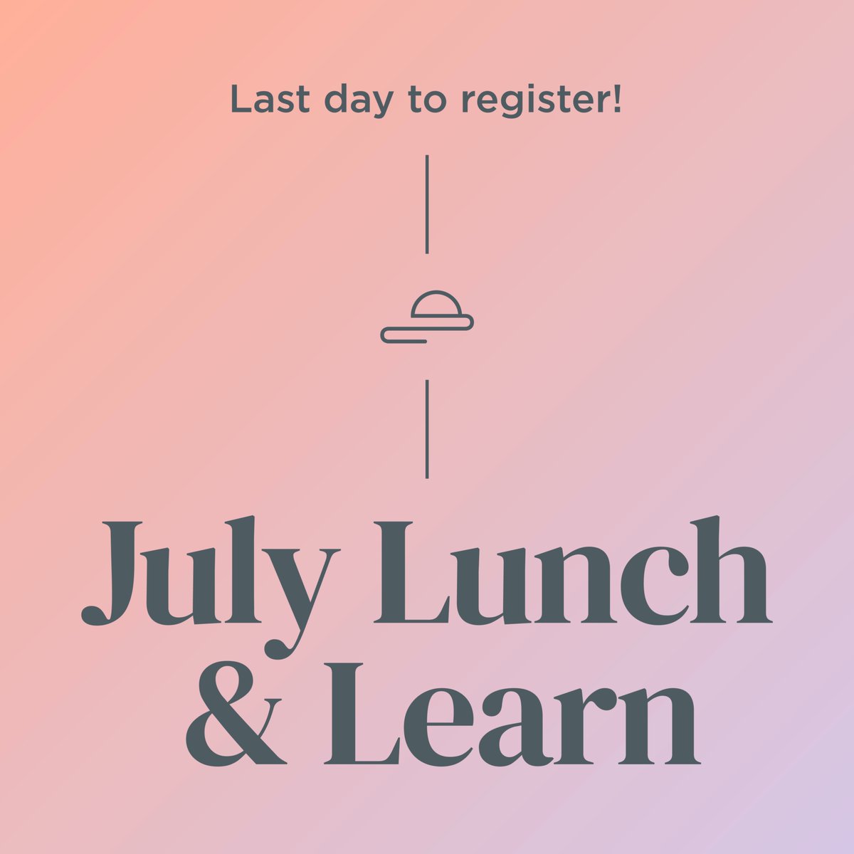 HeySummerFriday's tweet photo. Our July Lunch &amp; Learn is tomorrow, and today’s the last day to register! Don’t miss a breakdown of the trends shaping marketing right now, including a roundtable discussion on AI. DM us for the invite link, and we’ll see you there! https://t.co/MR35MjyTK8