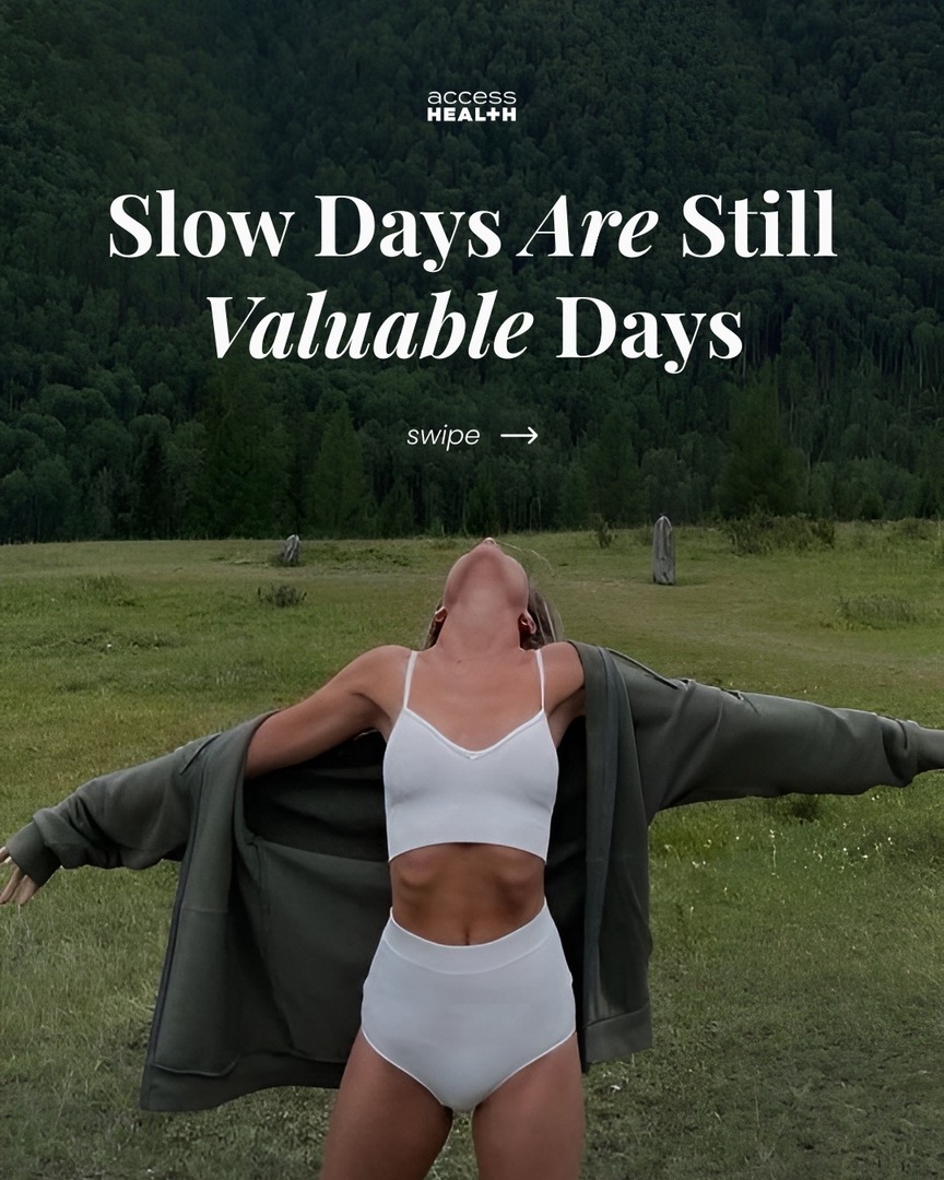 AccessHealthTV's tweet photo. You don’t need to be booked and busy to be doing “enough.”
Especially in summer, the pressure to make every moment productive or memorable can be exhausting.
This is your reminder: slow days count, too. 🌿✨
#CreateCalm #AccessHealth #MentalHealthAwareness https://t.co/REbOdYZ8Y8