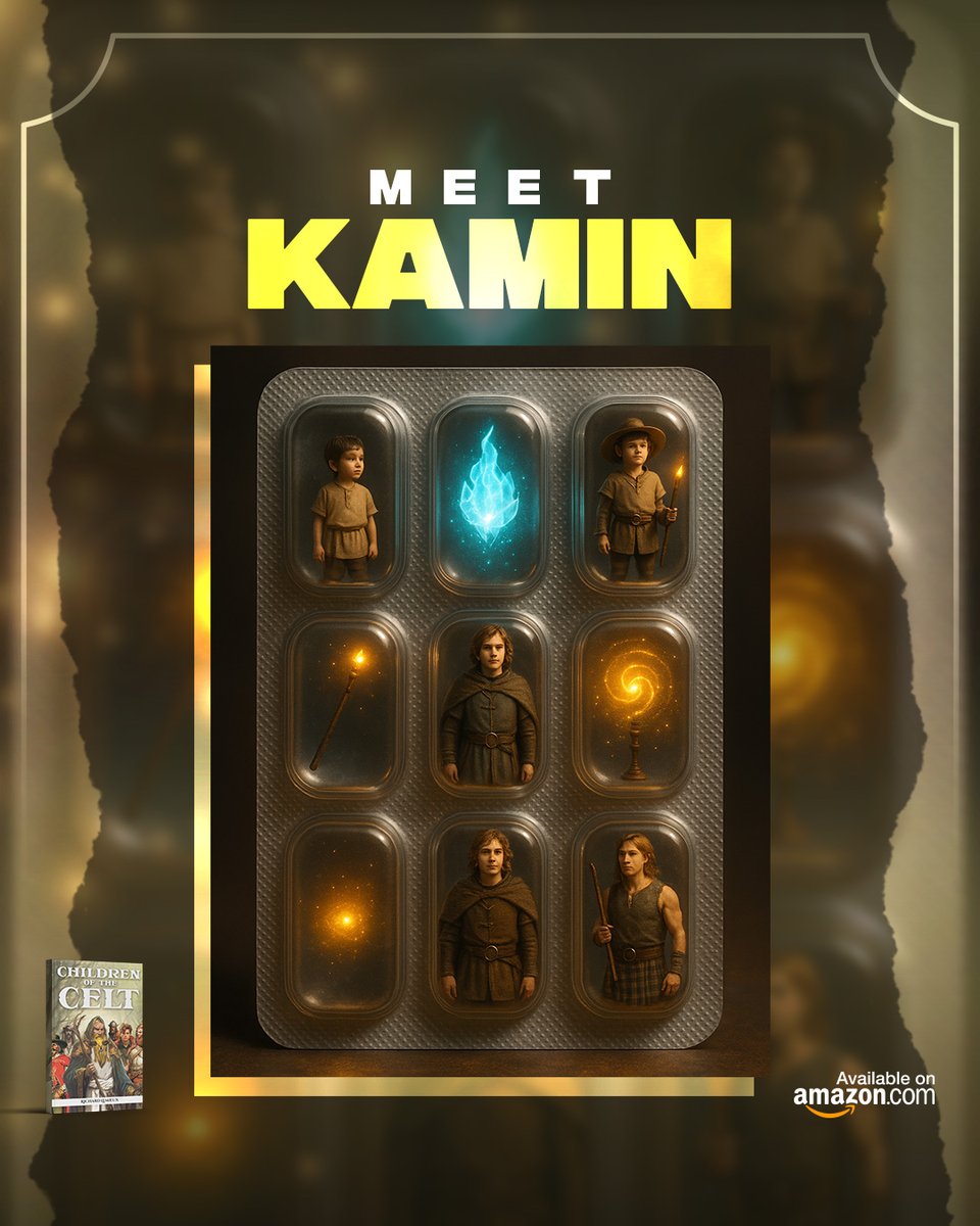 Meet Kamin: a pivotal figure in the epic "Children of the Celt" saga.

Meet Kamin and the Celts. Begin the adventure now: a.co/d/gwXrCKm