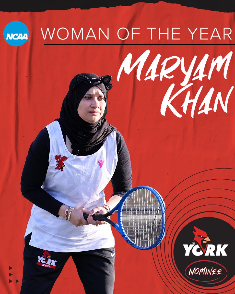 Our <a href="/NCAA/">NCAA</a> WOMAN OF THE YEAR nominees‼️
👏 Big congrats to Alicia Gumbs ❌ Maryam Khan on another well-deserved honor. 
Leaders. Competitors. Game-changers.
📰🔗 ow.ly/OmL550WwTfC

#NCAAWOTY #YCCardinals #RiseAbove #TheCardinalWay #FutureTakesFlight #NCAAD3