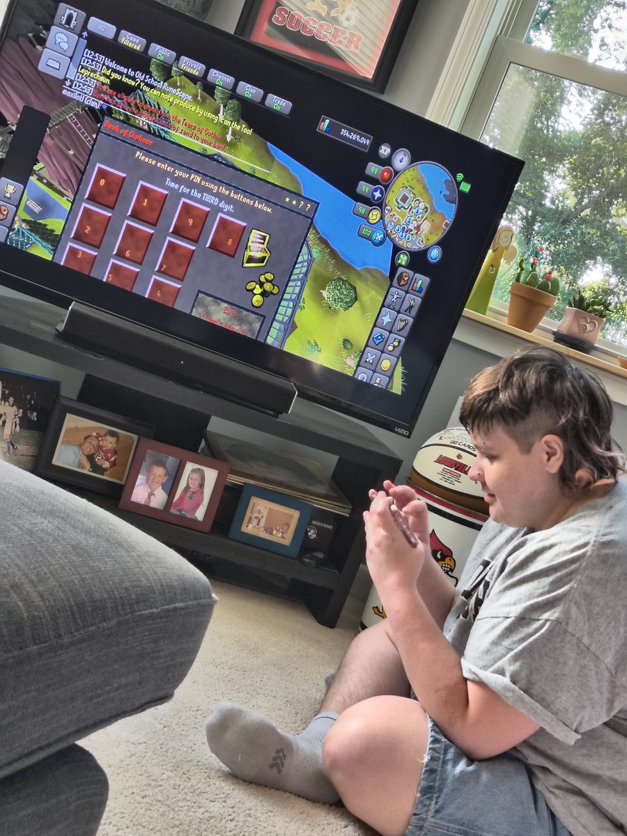 ruining the vibes at the oomf meetup by pulling up my runescape account on the tv