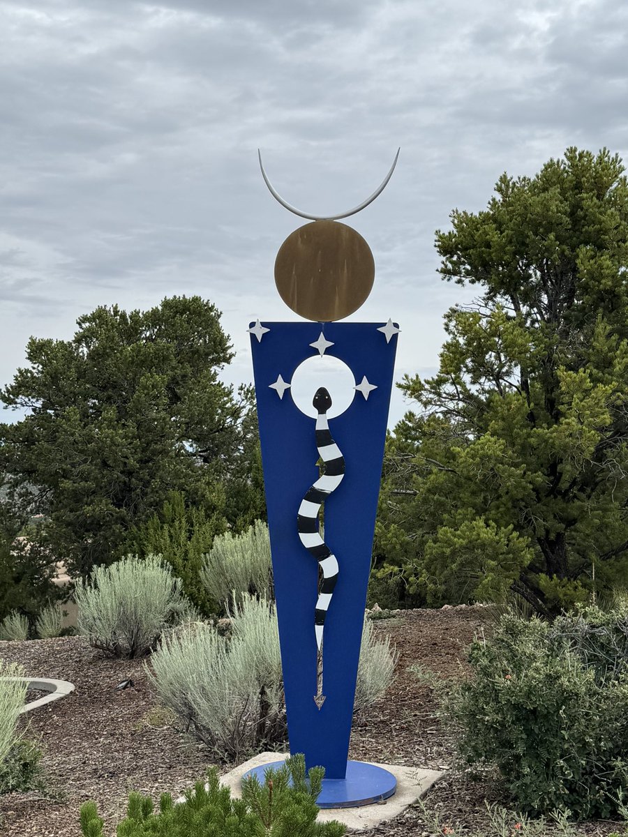An unseasonably cool day in Santa Fe New Mexico with the same temperature as home - a lovely 21c. 

I could almost be in London save for the cactus  &amp; garden ornaments…
