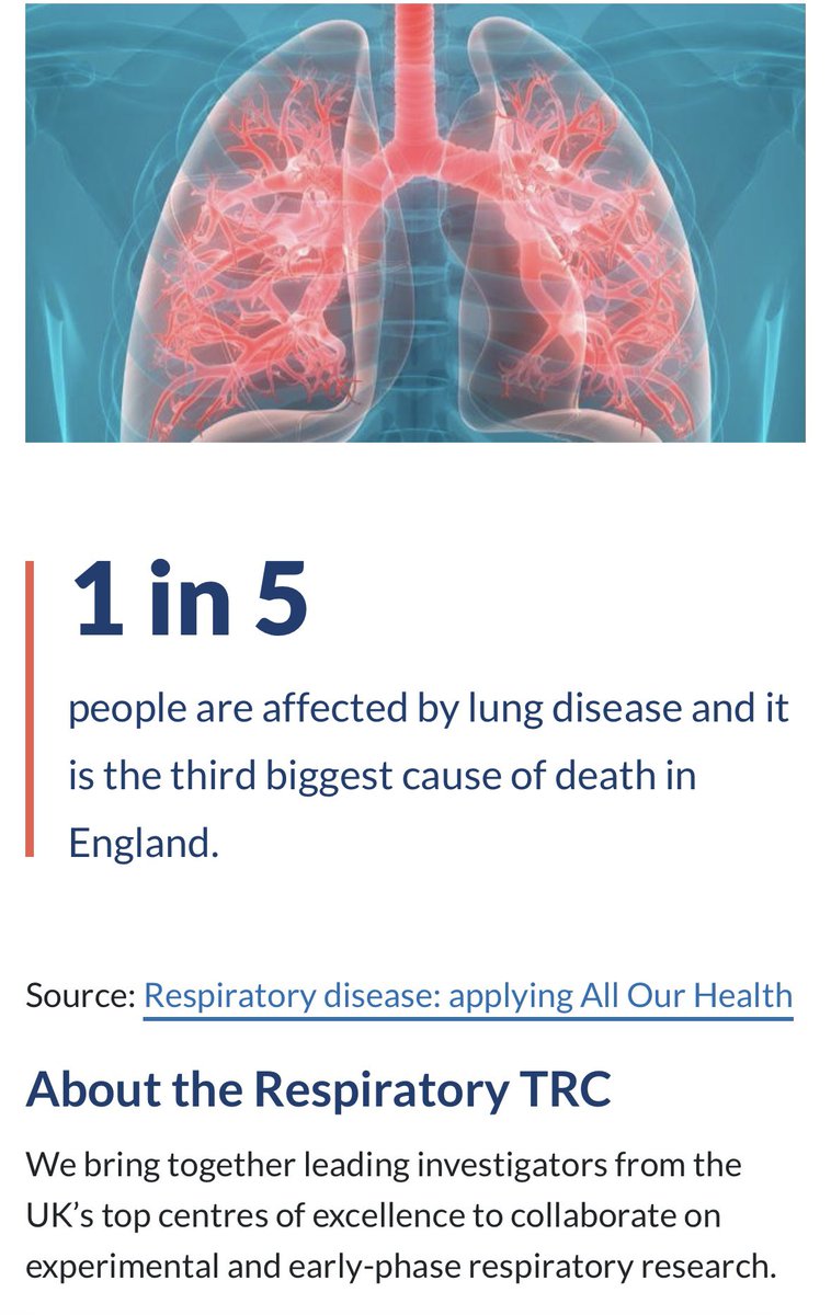 INSPIREresp (@inspireresp_uk) on Twitter photo 🫁NIHR are 👀 for trainees to join the Respiratory Translational Research Collaboration
Send replies to Qs to najib.rahman@ndm.ox.ac.uk
· What is your interest in translational research?
· How will you contribute as rep?
· How will you engage trainees?
nihr.ac.uk/about-us/what-… 🫁NIHR are 👀 for trainees to join the Respiratory Translational Research Collaboration
Send replies to Qs to najib.rahman@ndm.ox.ac.uk
· What is your interest in translational research?
· How will you contribute as rep?
· How will you engage trainees?
nihr.ac.uk/about-us/what-…