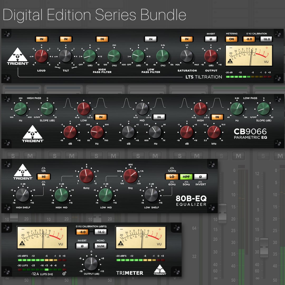 Our plugins embrace the very essence of what made the original Trident gear classics -from warm tones and punch to unmatchable presence, faithfully recreated for the digital world.

More ▶️ bit.ly/3yeCtoN
