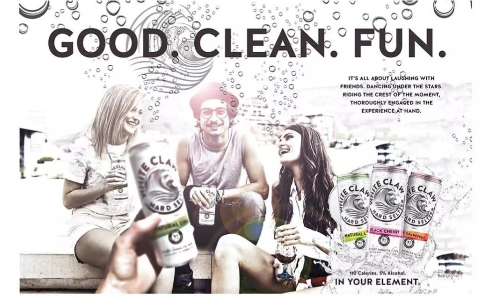 Highest selling hard seltzer in the US! #WhiteClaw #seltzer #EnjoyResponsibly