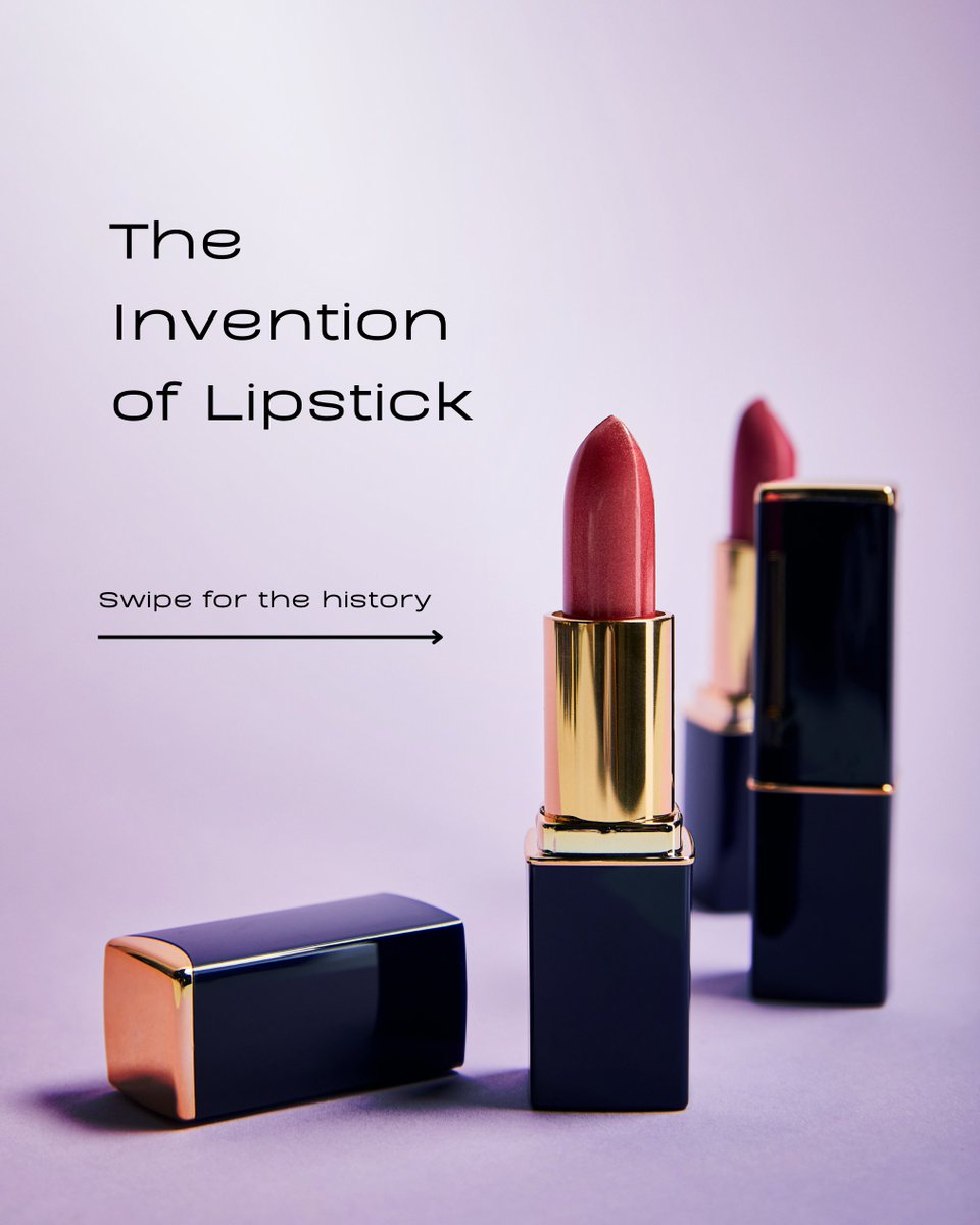 inventhelp's tweet image. Today is National Lipstick Day - let&apos;s dive into the history behind the invention of lipstick. #NationalLipstickDay