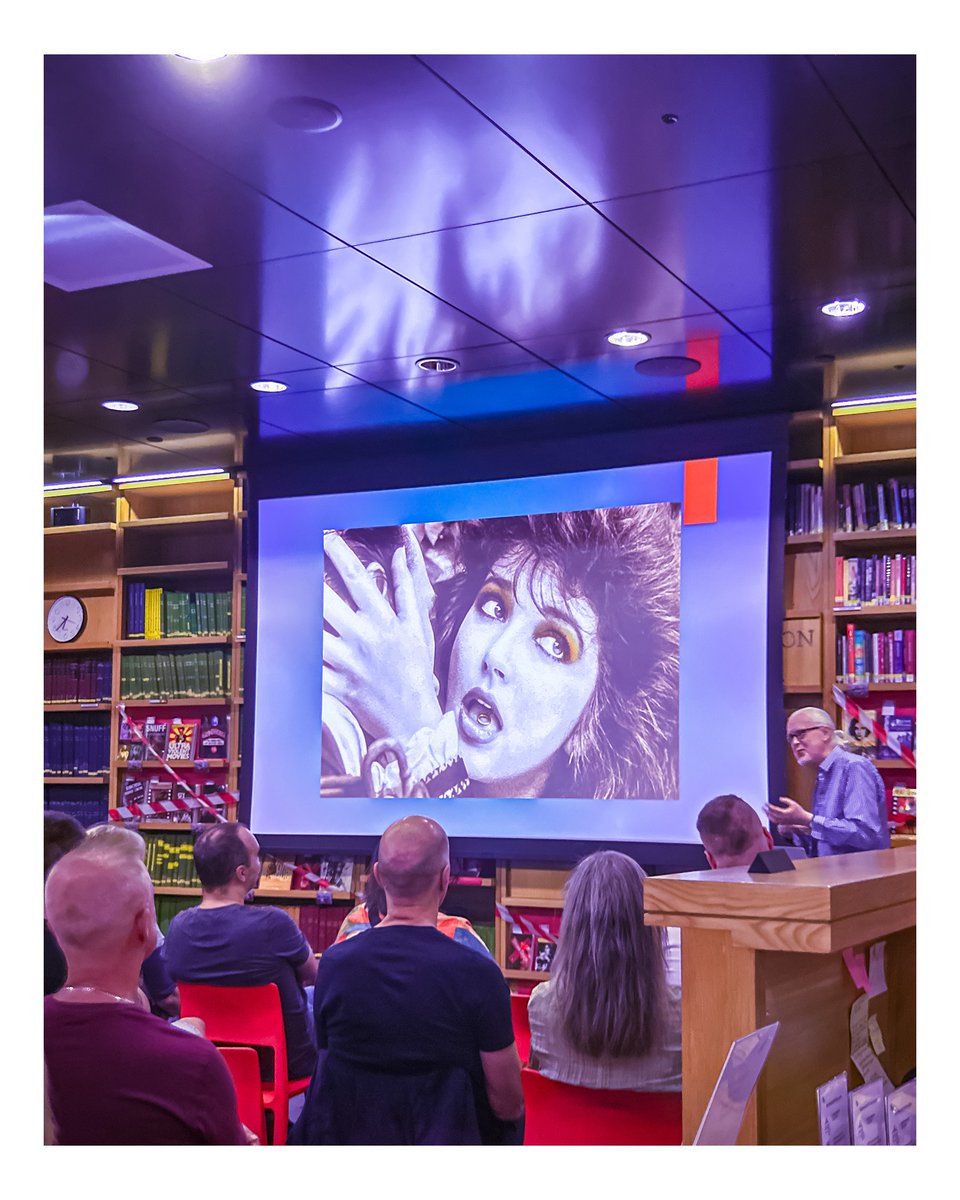 BFI_Ian's tweet image. Brilliant talk in the BFI Reuben #Library last night - Author Stephen Glynn guided us through Kate Bush in film, video and TV, the subject of his new book, Kate Bush and the Moving Image (@routledgebooks). A delight of a night. #librarytalk #newwritings #newbooks #literaryevent