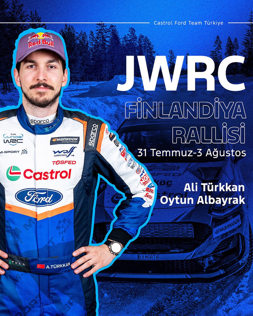 JWRC heyecanı hız kesmiyor! 🔥

Bu kez buluşma noktamız Finlandiya’nın toprak etaplarında! 

Zorlu parkurlar, keskin virajların içindeki yüksek hızlı etaplarda soluk soluğa bir mücadele bizi bekliyor. Adrenalin tavan, hazır mıyız? 🏁