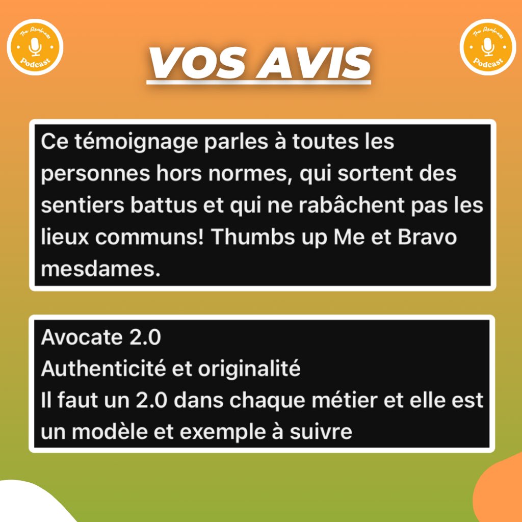 TheRealness_Pod's tweet photo. « Je suis une avocate de l’authenticité et je reste fidèle à moi-même »
•
Qu’avez-vous pensé des prises de position de Me Gaelle Ngue ? Dites-nous en commentaires 👀👇🏾

L’épisode est toujours disponible 👇🏾
https://t.co/IT2LDZO4xI https://t.co/HJwZgKWV72