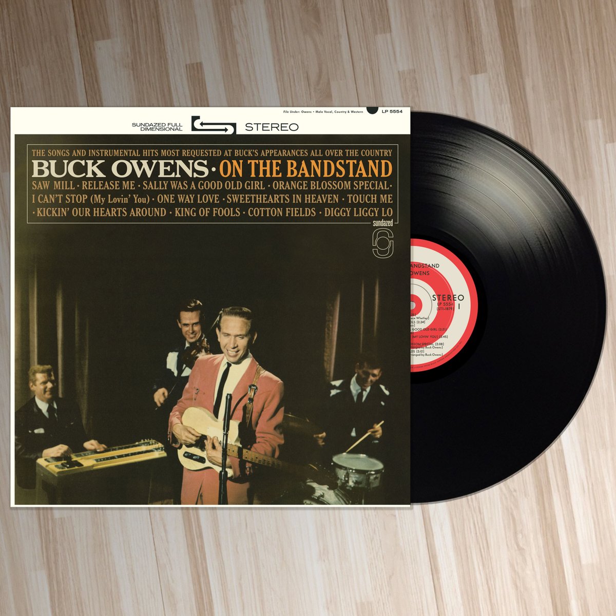 At his '64 best! On The Bandstand was a top 10 hit for the country legend, showcasing the magic of the Buckaroos with Don Rich. Now available on black vinyl 9/19! Preorder here: sundazed.com/owens-buck-and… #CountryMusic #VinylRecords