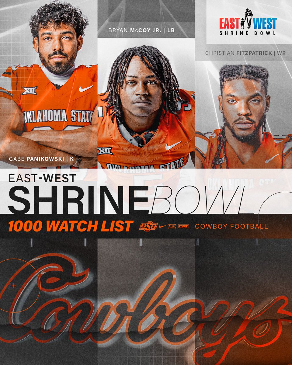 CowboyFB's tweet image. Cowboys on the @ShrineBowl watch list 👀