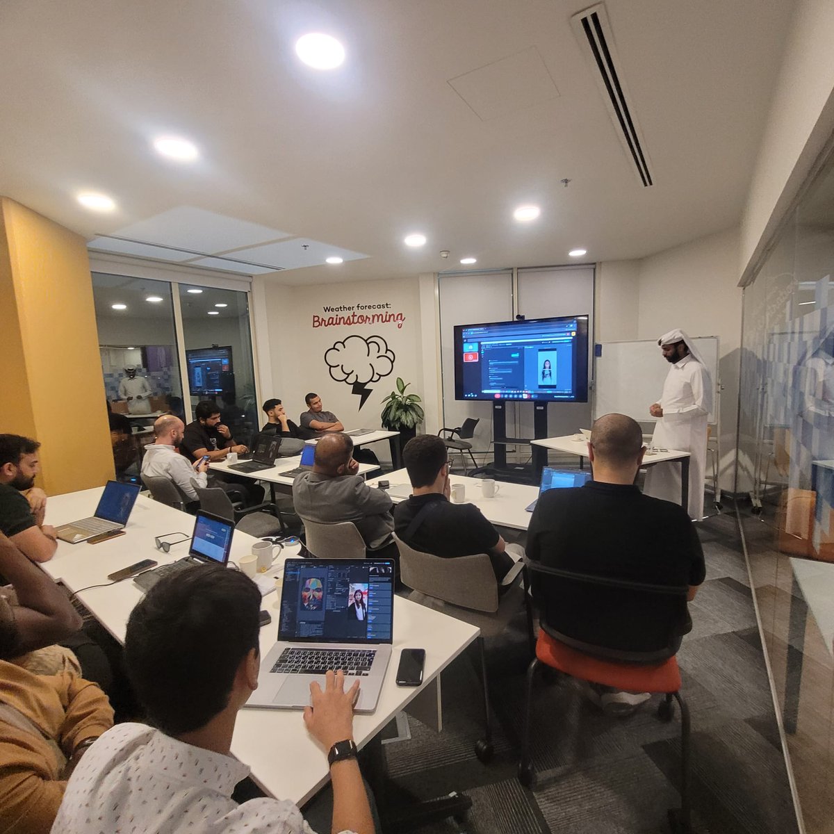 📸 Moments from the Snap AR Workshop – Doha! 🇶🇦✨

An inspiring evening exploring Lens Studio with talented creators, the vibrant Doha AR community, &amp; our amazing SLN Hamad Al-Ateeq <a href="/hm3qr/">Hamad Al-Ateeq 🇶🇦</a>.

#SnapAR #LensStudio #DohaCreators #SLN #SnapARWorkshop