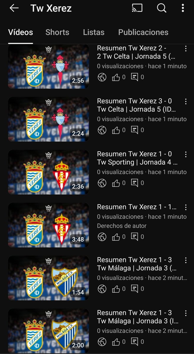 🆕📹 Ya están disponibles los RESÚMENES de las jornadas VS <a href="/TwMalagaClubes/">TW Málaga CF</a>, <a href="/RSG_eSportsTW/">TW SPORTING DE GIJON</a> y <a href="/twCeltaCP/">TwCelta</a> 

💪🏻 Esperamos vuestro apoyo en los vídeos 

🔴 Enlace al canal: youtube.com/@twxerez?si=IH…
