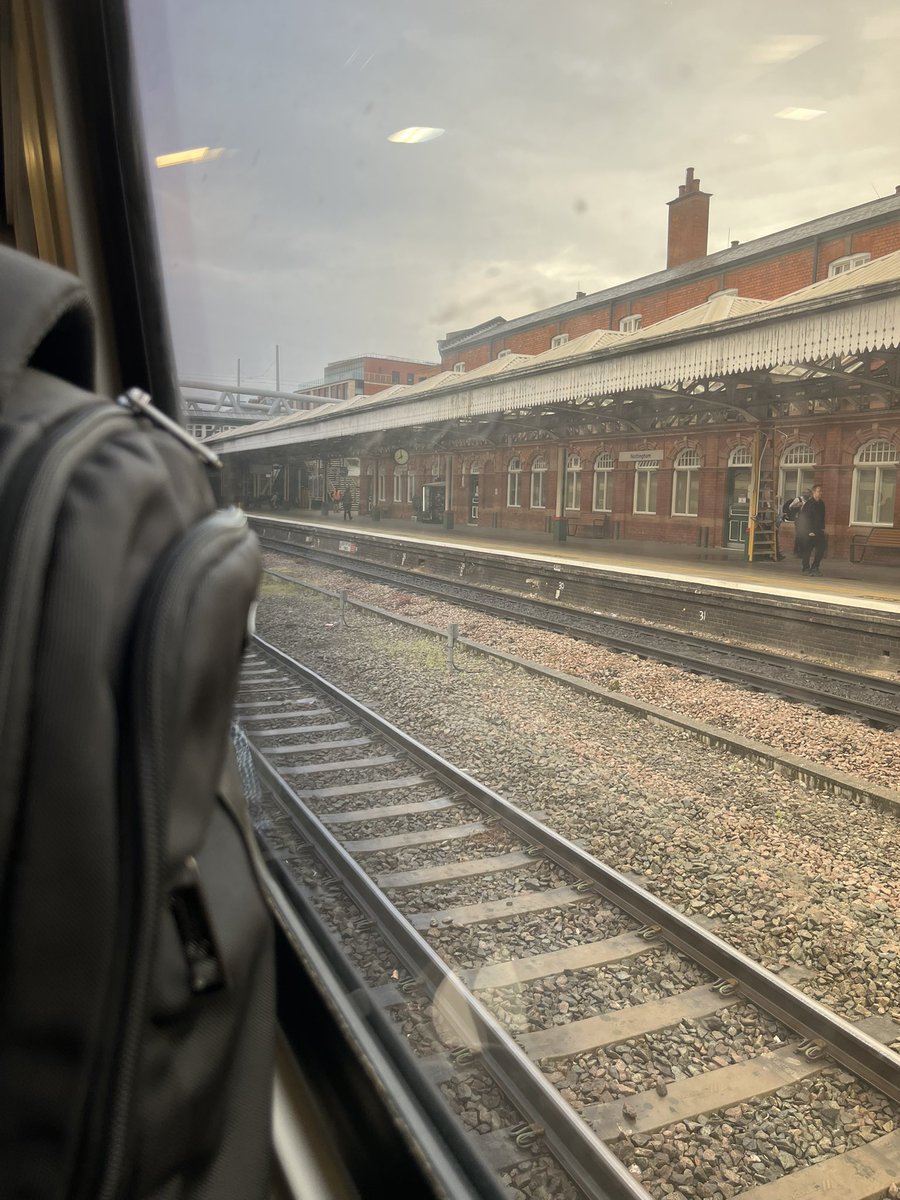 Heading south for work. Dreary weather today.