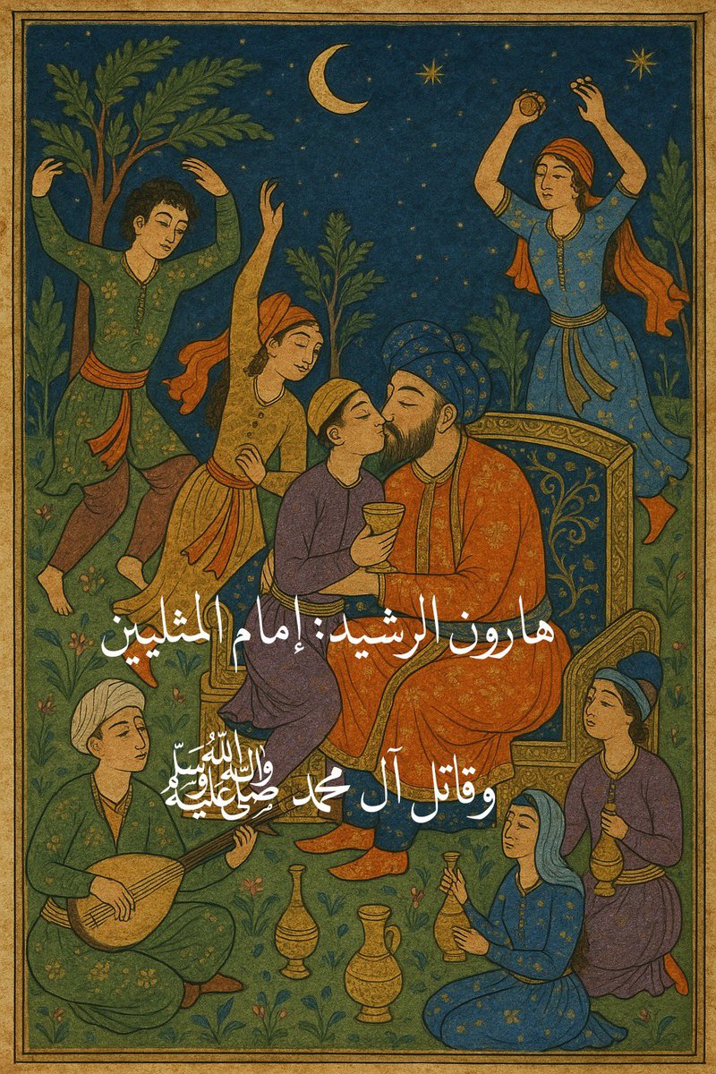 🧵1/
هارون الرشيد: الخليفة الفاسد الذي ربّى المثليين وعشق الجواري والغلمان

من سني ومصادر سنية:

السلام عليكم إخواني،
لعلكم لاحظتم منذ بداية هذه الصفحة، أنني ركزت نقدي غالبًا على الدولة الأموية: على معاوية، ويزيد، وجرائم السقيفة، وسكوت العلماء عنها. لكن دعوني اليوم أفتح ملفًا ظل