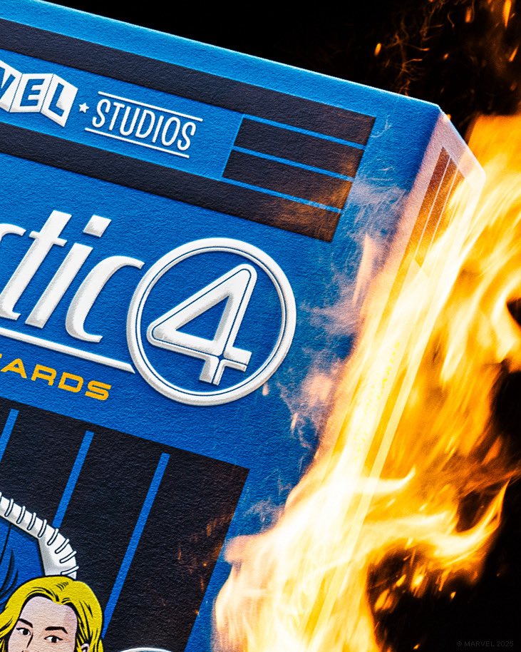 🔥 Did someone say... Flame On?! Fantastic Four Playing Cards - Available TOMORROW at 12pm ET! #theory11 #fantasticfour