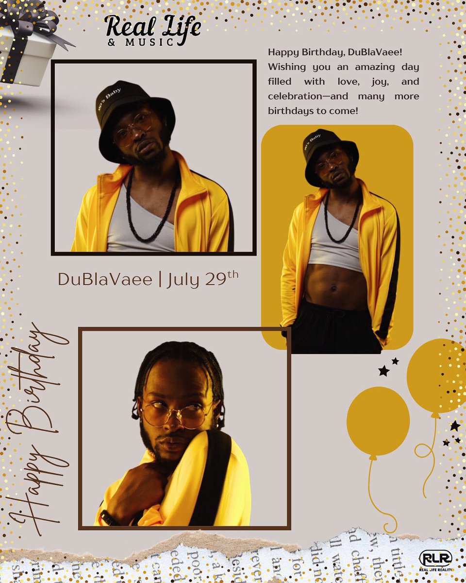 realliferealtv's tweet photo. ✨Help Us Wish DuBlaVaee From Real Life & Music A Happy Birthday 🎁🎉🎈🎂🎊 ♌️ 🦁
#rlam #happybirthday #HBD #reallifereality # https://t.co/wbbTxavgOR
