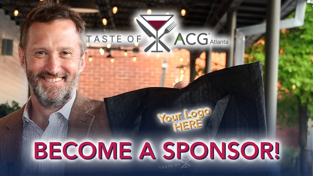 Tickets are selling fast for the 2025 Taste of ACG Atlanta – have you got yours yet? Be sure to register here: loom.ly/e8WBkfU

Let us help you maximize your brand exposure as we get into the busy month of August. Email acgatlanta@acg.org for sponsor information!