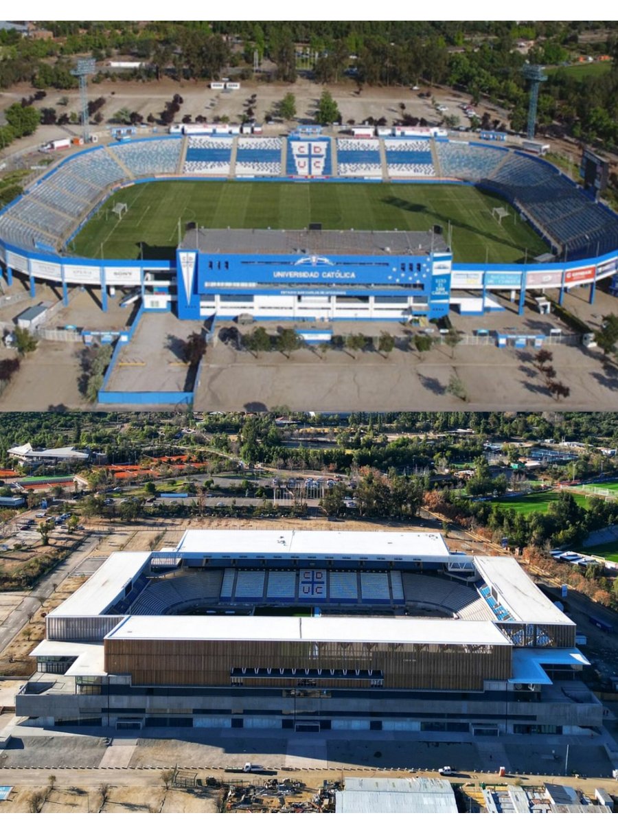 Worldstadium_es's tweet image. 🇨🇱🏟 🔜Remodelación y ampliación del estadio de Universidad Católica de Chile ahora denominado Claro Arena 🔵⚪
Capacidad 👥 : 20.000 espectadores