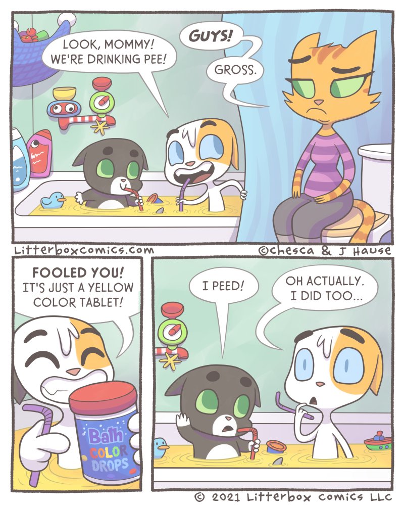 Yellow.  

BONUS Panel below! 👇