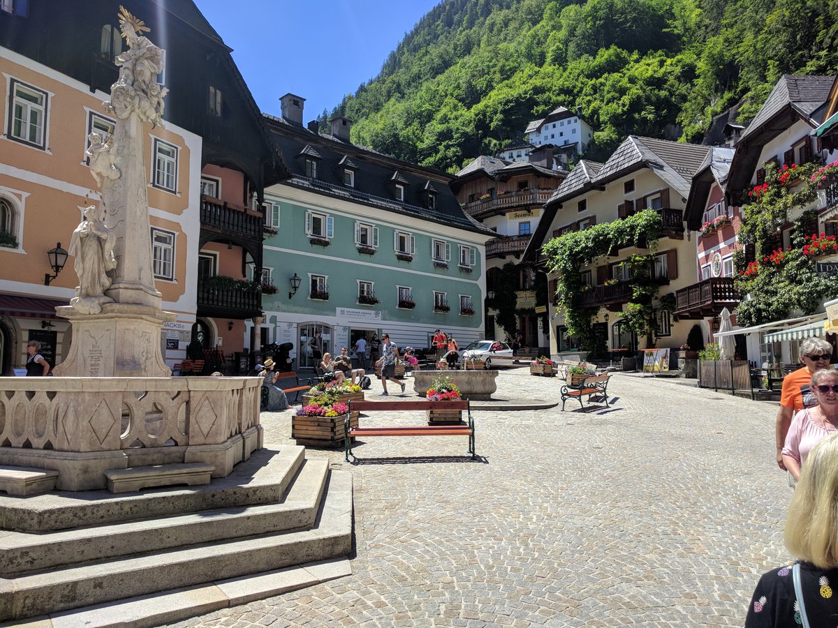 Real-life inspiration for "Dungeons of Hinterberg": Hallstatt in Upper Austria is a beautiful village with a massive overtourism problem. We had a rare chance to see it when it was pretty empty after Covid started and traveling wasn't much of a thing.