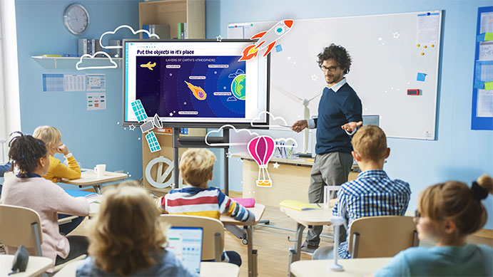 Engage Your Students with Interactive Learning! Newline Engage Cloud is an online interactive whiteboard that empowers users with the tools needed to conduct remote, hybrid, and in-person digital whiteboarding sessions. Learn more at newline.pub/3TzbHim