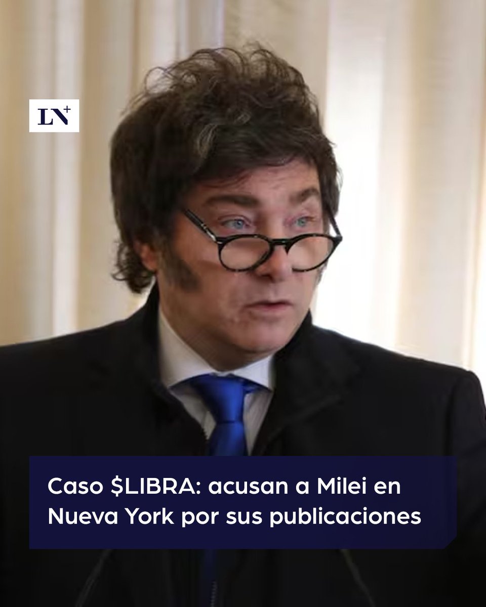 📌 Javier Milei fue acusado en Nueva York de haber publicado una declaración “altamente engañosa”.

Fue en el marco de la demanda colectiva por el caso $LIBRA que se hizo en Estados Unidos. 

🔹 Seguí toda la información en LN+