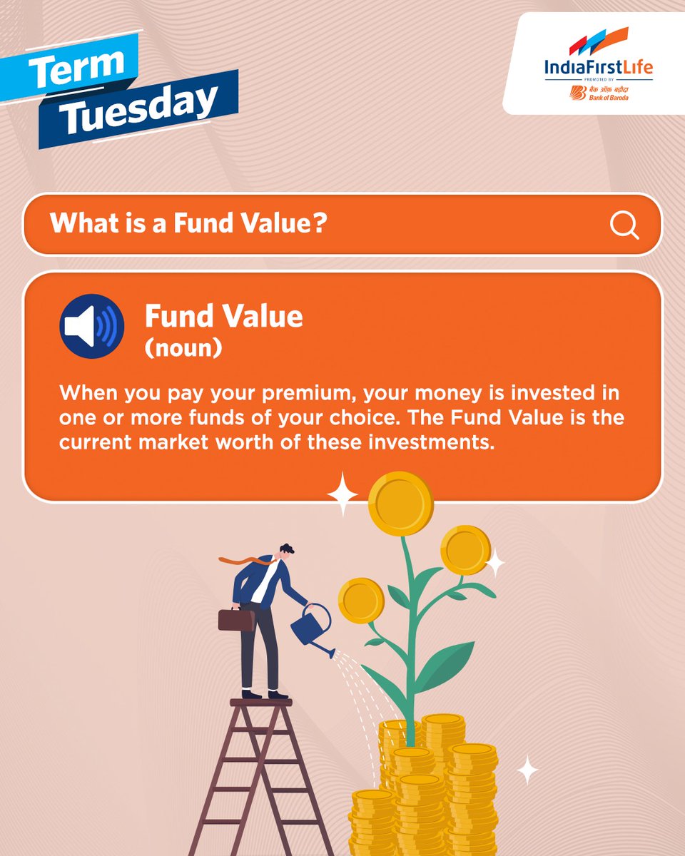 The Fund Value depends on how the chosen funds (like equity, debt, or a mix) are performing. At maturity, you receive the value of your funds on that date or at regular intervals, if you’ve chosen a settlement option!

Disclaimer: indiafirstlife.com/disclaimer

#IndiaFirstLife