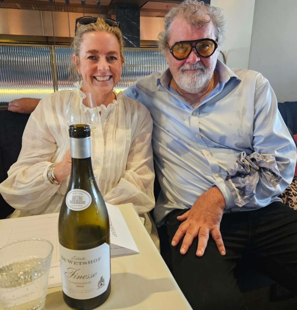 We were launching some new vintages of <a href="/DeWetshofWines/">De Wetshof Wines</a> Chardonnay when <a href="/drizzleanddip/">Sam Linsell</a> insisted on being seen in close proximity to shades by <a href="/TOMFORD/">TOM FORD</a>. I obliged.
