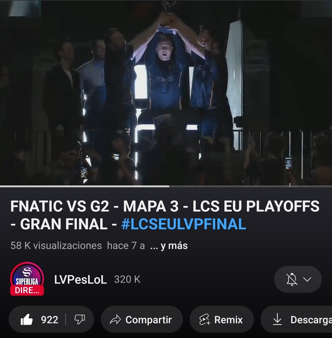 Me acabo de volver a ver este repaso de Fnatic al equipo ese