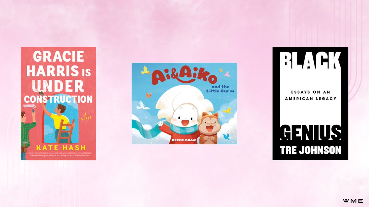 Happy Publication Day to GRACIE HARRIS IS UNDER CONSTRUCTION by <a href="/katehashwrites/">Kate Hash</a>, AI AND AIKO AND THE LITTLE CURVE by Peter Draw and BLACK GENIUS by <a href="/Tre_John_son/">Tre Johnson</a> 🎨🐶📚