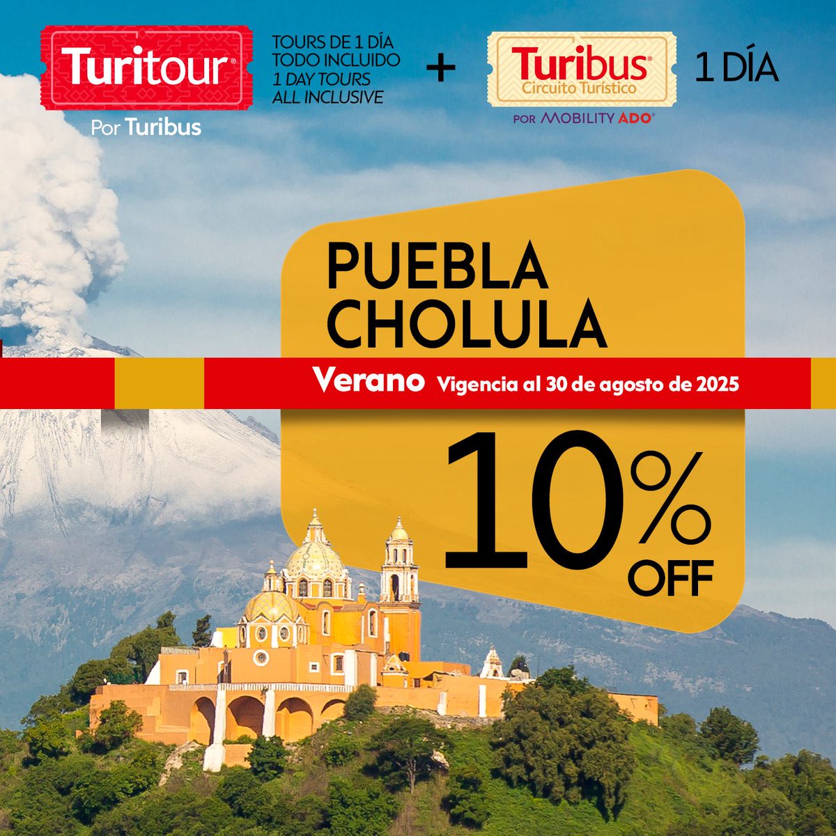 ¡Este verano vive la experiencia Turibus con descuentos especiales y descubre los rincones más icónicos, la historia, cultura y vistas espectaculares como nunca antes.
🎟️ Promos limitadas, ¡aprovecha hoy y súbete a la aventura! Reserva ya 👉🏼

tinyurl.com/27o2lqe9