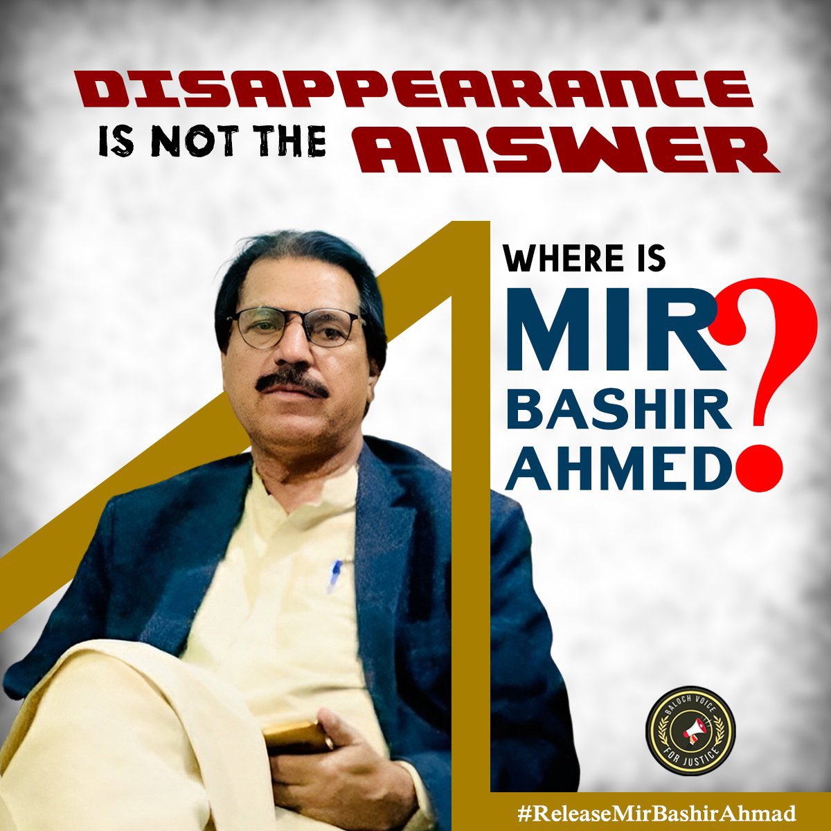 This is state cruelty at its worst weaponizing disappearances to silence dissent.
#ReleaseMirBashirAhmad