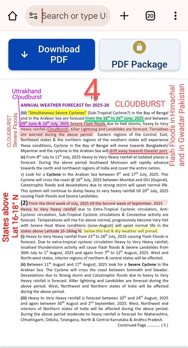 #Monsoon2025 
Vedic Meteorology the Ultimate Science enables Region Specific Long Range Weather Forecasts
Check the Accuracy of Vedic Meteorology Forecasts posted by a Novice Researcher 👇